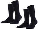 FALKE Herren Socken Swing Multipack M So Baumwolle einfarbig 2 Paar, Blau Dark Navy