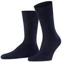 FALKE Herren Socken Firenze M So Baumwolle einfarbig 1 Paar, Blau Dark Navy 6370,
