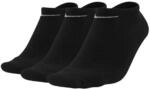Nike Unisex-Erwachsene Socken 3 Paar Value No Show, Schwarz, L (42-46 EU), SX2554-001
