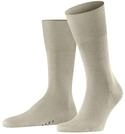 FALKE Herren Socken Airport M So Wolle Baumwolle einfarbig 1 Paar, Beige Melange
