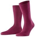 Burlington Herren Socken Leeds M SO Baumwolle Wolle einfarbig 1 Paar, Rot...