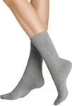 Hudson Damen Socken Relax Cotton druckfreier Bund Silber 0502 39-42