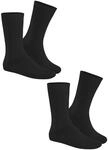 Hudson Herren Socken Only 2-Pack druckfreier Bund Black 0005 43-46