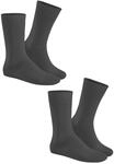 Hudson Herren Socken Only 2-Pack druckfreier Bund Grau-mel. 0550 39-42