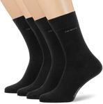 Camano Herren 3642000 Socken, Schwarz, 35-38 EU
