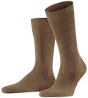 FALKE Herren Socken Family M So Baumwolle einfarbig 1 Paar, Braun Nutmeg Melange