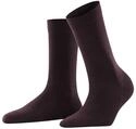 FALKE Damen Socken Softmerino W So Wolle Baumwolle einfarbig 1 Paar, Rot Barolo 8596,