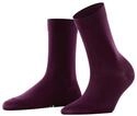 FALKE Damen Socken Cotton Touch W So Baumwolle einfarbig 1 Paar, Rot Barolo 8596,