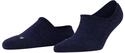 FALKE Damen F&uuml;&szlig;linge Keep Warm W In Wolle unsichtbar einfarbig 1 Paar, Blau Dark