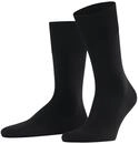 FALKE Herren Socken ClimaWool M So Wolle Lyocell einfarbig 1 Paar, Schwarz Black