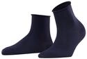FALKE Damen Socken Cotton Touch W Sso Baumwolle einfarbig 1 Paar, Blau Dark Navy