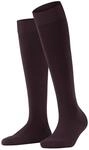 FALKE Damen Kniestr&uuml;mpfe ClimaWool W Kh Wolle Lyocell lang einfarbig 1 Paar, Rot