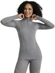 FALKE Damen Baselayer-Shirt Wool-Tech High Zip Neck W L/s Sh Wolle Funktionsmaterial