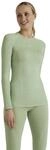 FALKE Damen Baselayer-Shirt Wool-Tech Round Neck W L/S SH Wolle Funktionsmaterial