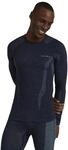 FALKE Herren Baselayer-Shirt Wool-Tech Round Neck M L/S SH Wolle Funktionsmaterial