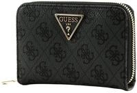 Guess Women Laurel SLG MEDIUM Zip Around Wallet, Coal Logo