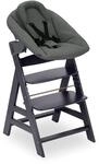 hauck Alpha Newborn Set Plus, Dark Grey - Babystuhl mit Premium Neugeborenenaufsatz