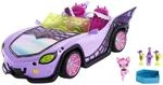 Monster High Ghoul Mobile - Lilafarbenes Cabrio mit schillernden Spinnennetzen,