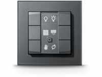 Homematic IP Smart Home Wandtaster – 6-fach, anthrazit, Wandschalter, sechs...