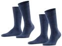 FALKE Herren Socken Swing Multipack M So Baumwolle einfarbig 2 Paar, Blau Navy Blue