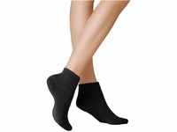KUNERT Damen Socken Homesocks ohne Gummifäden Black 0070 35/38