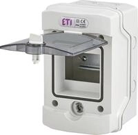 ETI Verteiler, 1-reihig 4 Module Feuchtraum, Kunststoff, ECH-4G