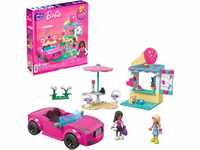 Mega Barbie Autobauspielzeug Spielset, Cabrio & Eisständer mit 225 Teilen, 2