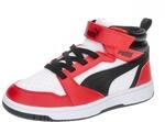 Puma Puma Rebound V6 MID AC+ PS, Sneaker, Puma White-Puma Black-for All TIME RED,