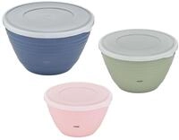 Emsa Prep&Bake 3er Set Kunststoff-R&uuml;hrsch&uuml;ssel, 1,7 + 2,75 + 4,15 L mit