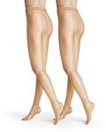 Hudson Damen Strumpfhosen Simply Shine 15 2-Pack transparent schimmernd 15 DEN Teint