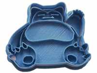 Cuticuter Snorlax Pokémon Ausstechform, Kunststoff, blau, 8x7x1.5 cm