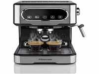 Hisense, HESCM15DBK Manuelle Espressomaschine, gemahlen und kompatibel mit ESE...