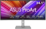 ASUS ProArt PA34VCNV - 34 Zoll UWQHD Professioneller Curved Monitor - 21:9 IPS,