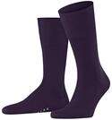 FALKE Herren Socken Airport M So Wolle Baumwolle einfarbig 1 Paar, Blau Wine Berry