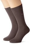 Tommy Hilfiger Herrensocken Baumwollmischung Doppelpack graubraun Gr&ouml;&szlig;e 43-46