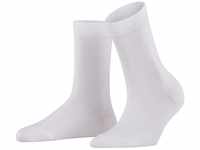 FALKE Damen Socken Cotton Touch W SO Baumwolle einfarbig 1 Paar, Weiß (White...