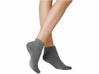 KUNERT Damen Socken Homesocks ohne Gummifäden Carbone 2580 35/38