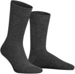 Hudson Herren Socken Relax Cotton druckfreier Bund Grau-mel. 0550 45-46