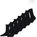 FALKE Damen Socken Happy Multipack W So Baumwolle einfarbig 6 Paar, Schwarz Black