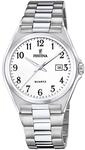 Festina Herren Uhr Analog aus Edelstahl 316L Silber - Quarzwerk - Kalender -