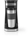 Nedis - Kaffeemaschine - Edelstahldesign - Reisebecher mit Deckel -...