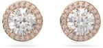 Swarovski Una Ohrstecker, Ros&eacute; Vergoldete Ohrringe mit Strahlenden Swarovski