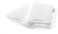 HENDI Schneidbrett, wei&szlig;, mit Griff, Beidseitig verwendbar, 300x200x(h)10 mm, HDPE