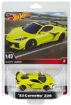 Hot Wheels Premium Corvette Z06, Fahrzeug im Ma&szlig;stab 1:43, offiziell lizenzierte