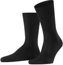 FALKE Herren Socken Firenze M So Baumwolle einfarbig 1 Paar, Schwarz Black 3000,