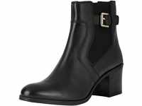 Geox D New ASHEEL Ankle Boot, Black, 39 EU