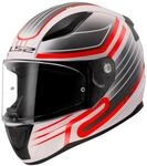 LS2, Integraler Motorradhelm Rapid II Circuit Gloss White Red, XL