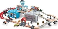 Hape Holzeisenbahn Gro&szlig;stadtlandschaft - mit Aufbewahrungsbox, F&ouml;rdert Kreativit&auml;t