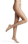 FALKE Damen Strumpfhose Natural Glow 6 DEN W Ti ultra-transparent einfarbig 1...