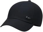 Nike, Dri-Fit Club, Hut Mit Visier, Schwarz/Metallisches Silber, S/M, Unisex